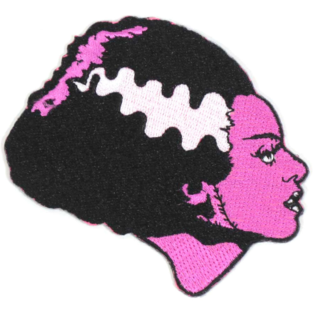 Bride Of Frankenstein Pink Bride Embroidered Patch