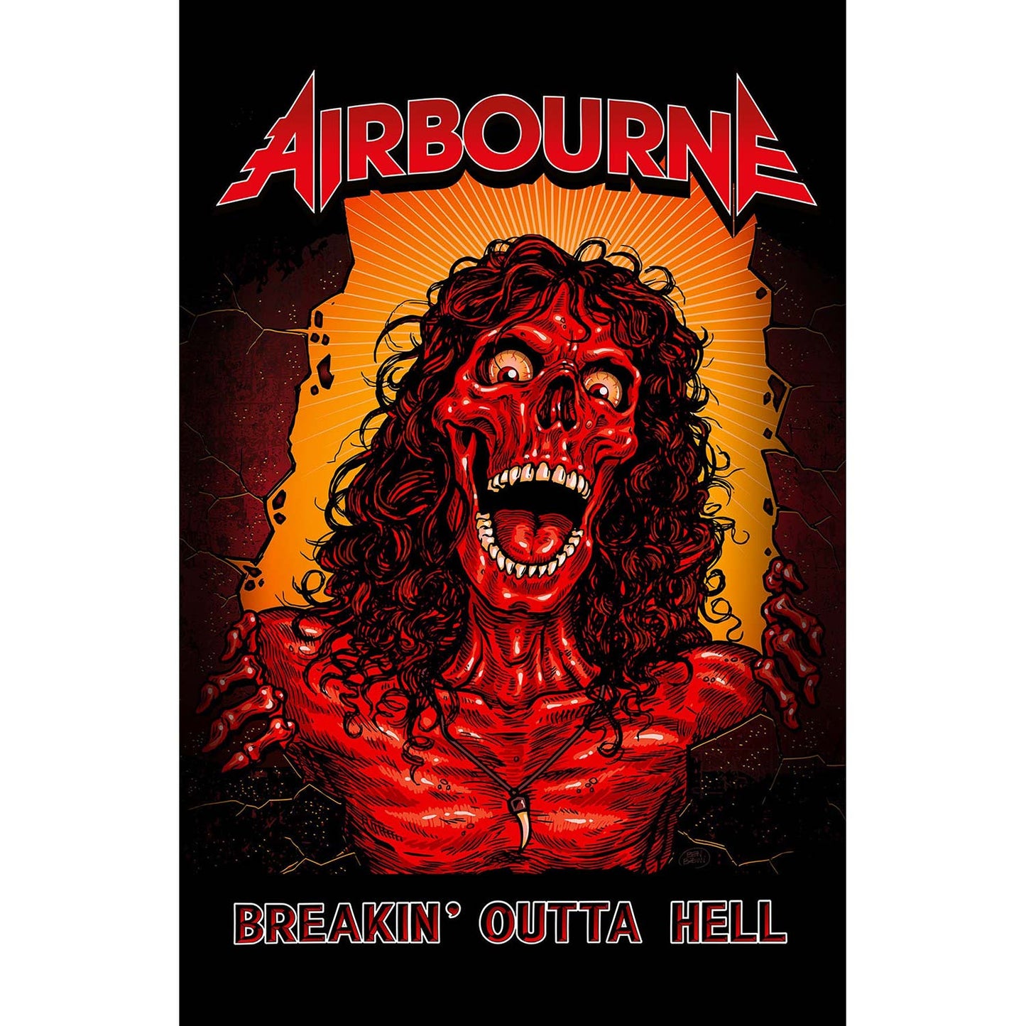 Breakin' Outta Hell Poster Flag