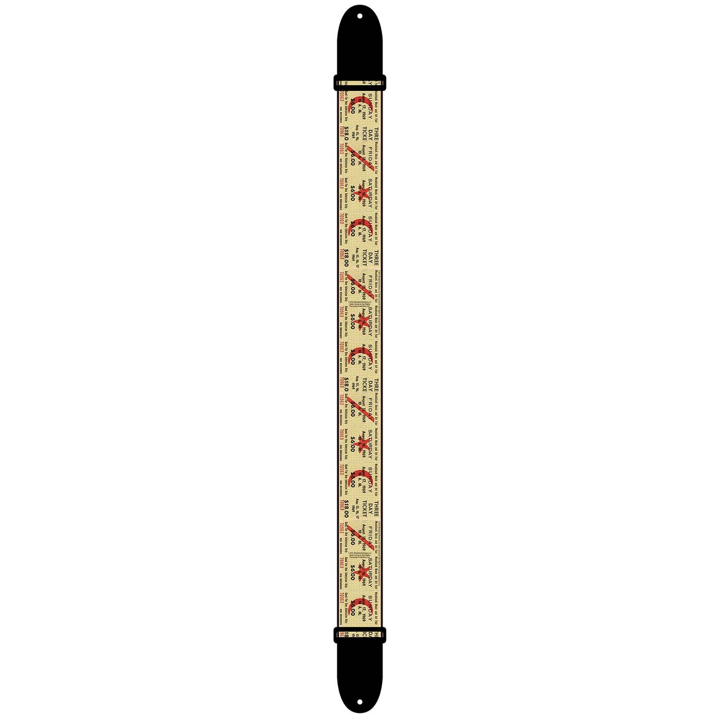 Woodstock Three Day Ticket Guitar Strap