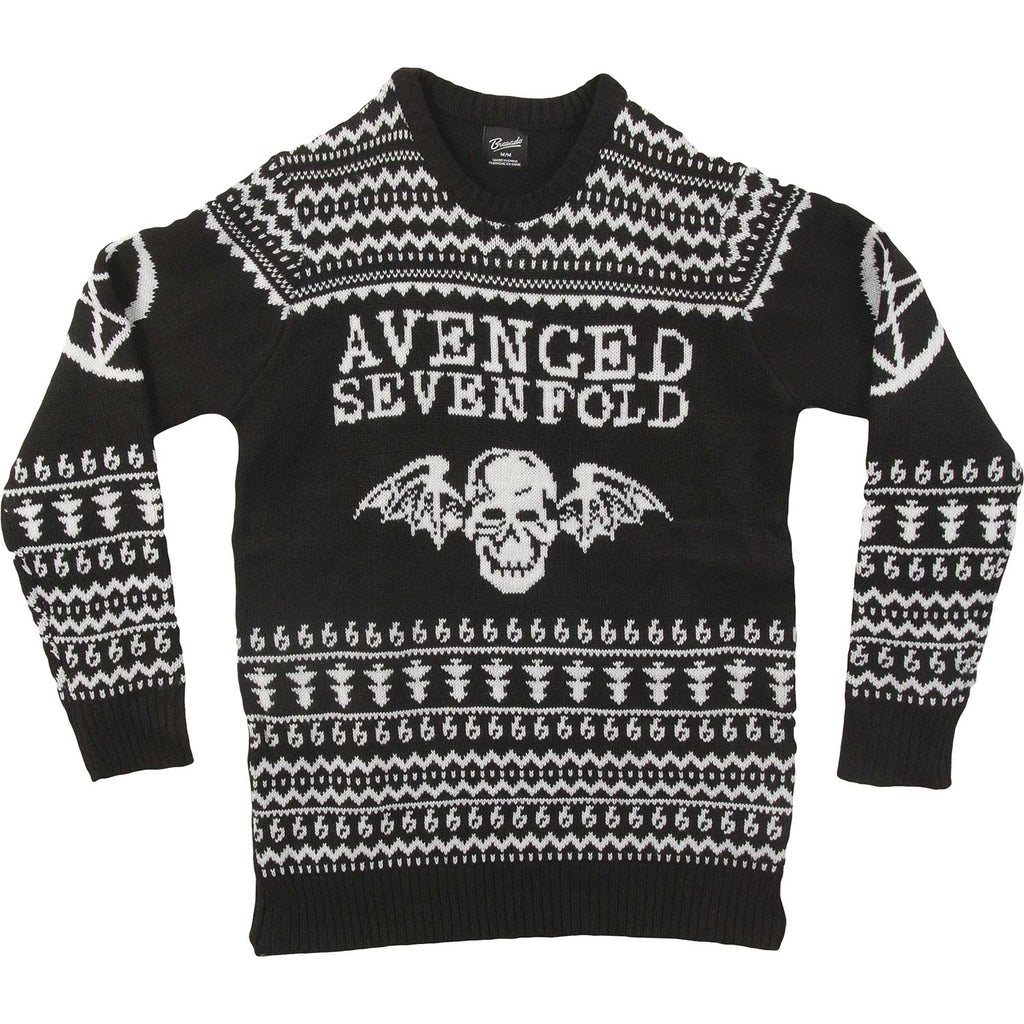 Avenged Sevenfold AVS Mens Ugly Christmas Sweater Sweatshirt