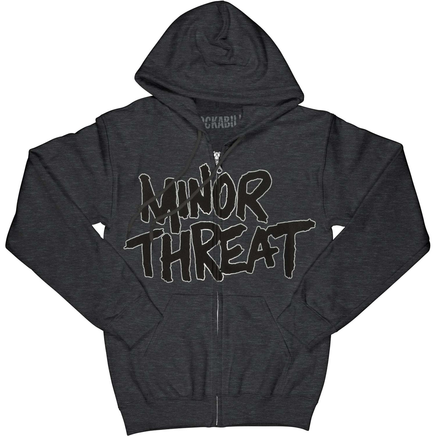 Minor Threat Logo Zippered Hooded Sweatshirt