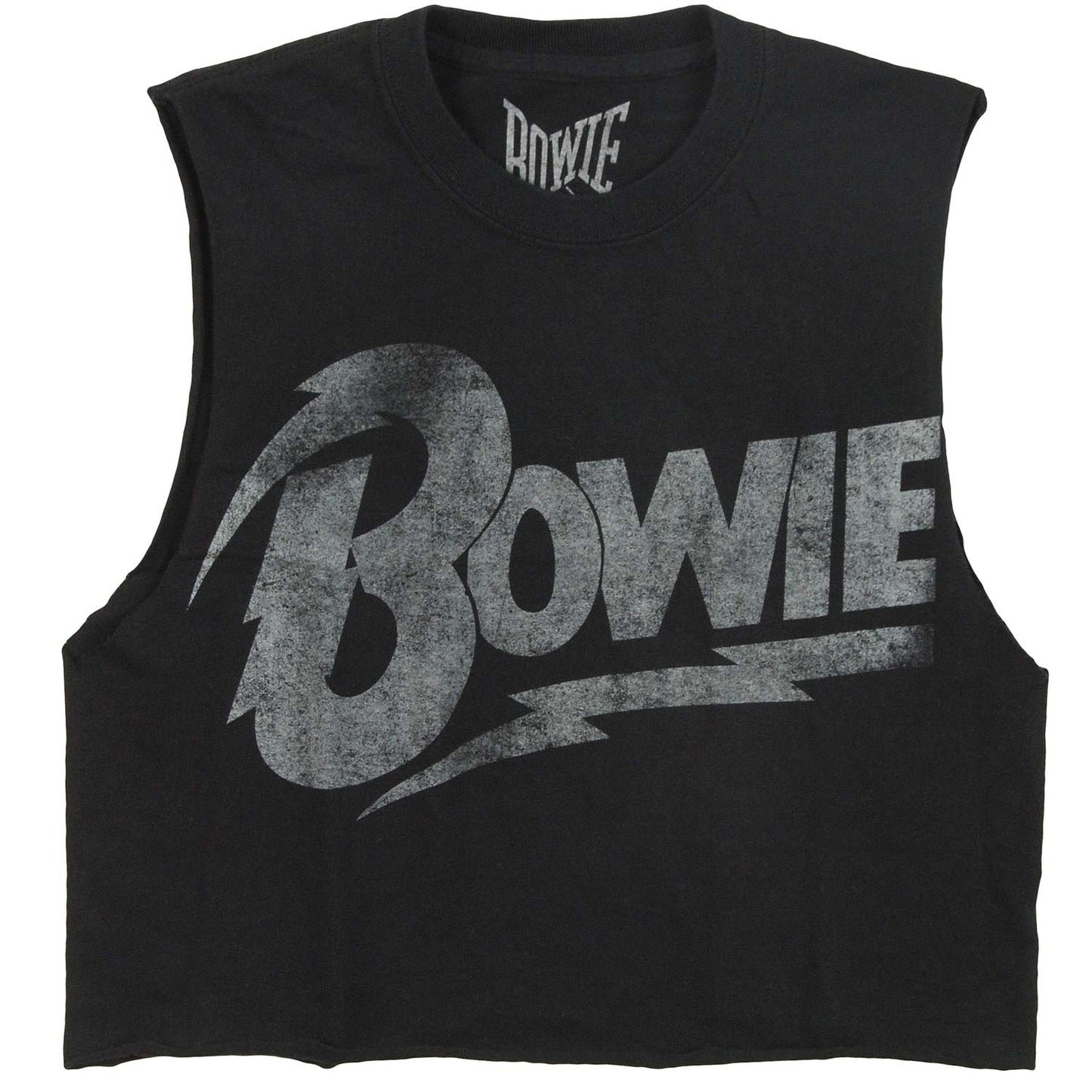 Distressed Bowie Logo Junior Top
