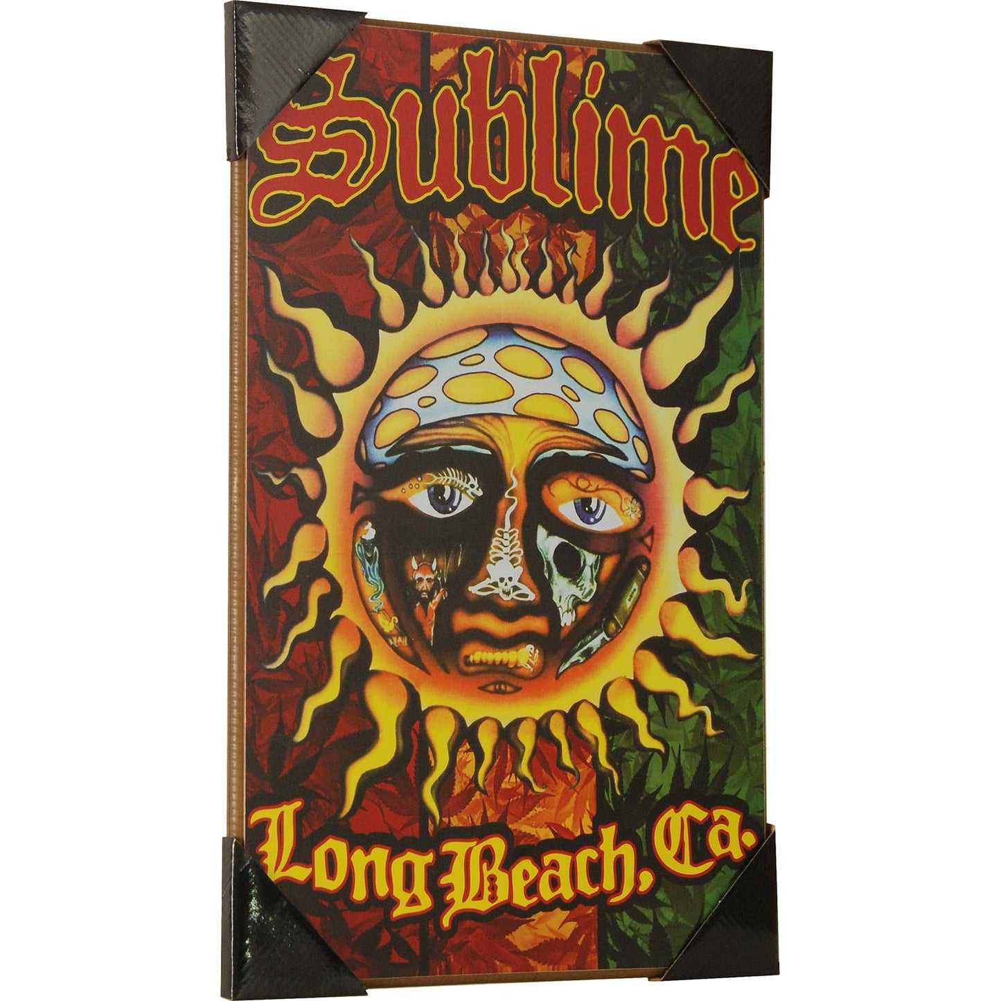 Sublime Sun Long Beach 13in x 19in Printed Wood Wall Sign Decor Wood