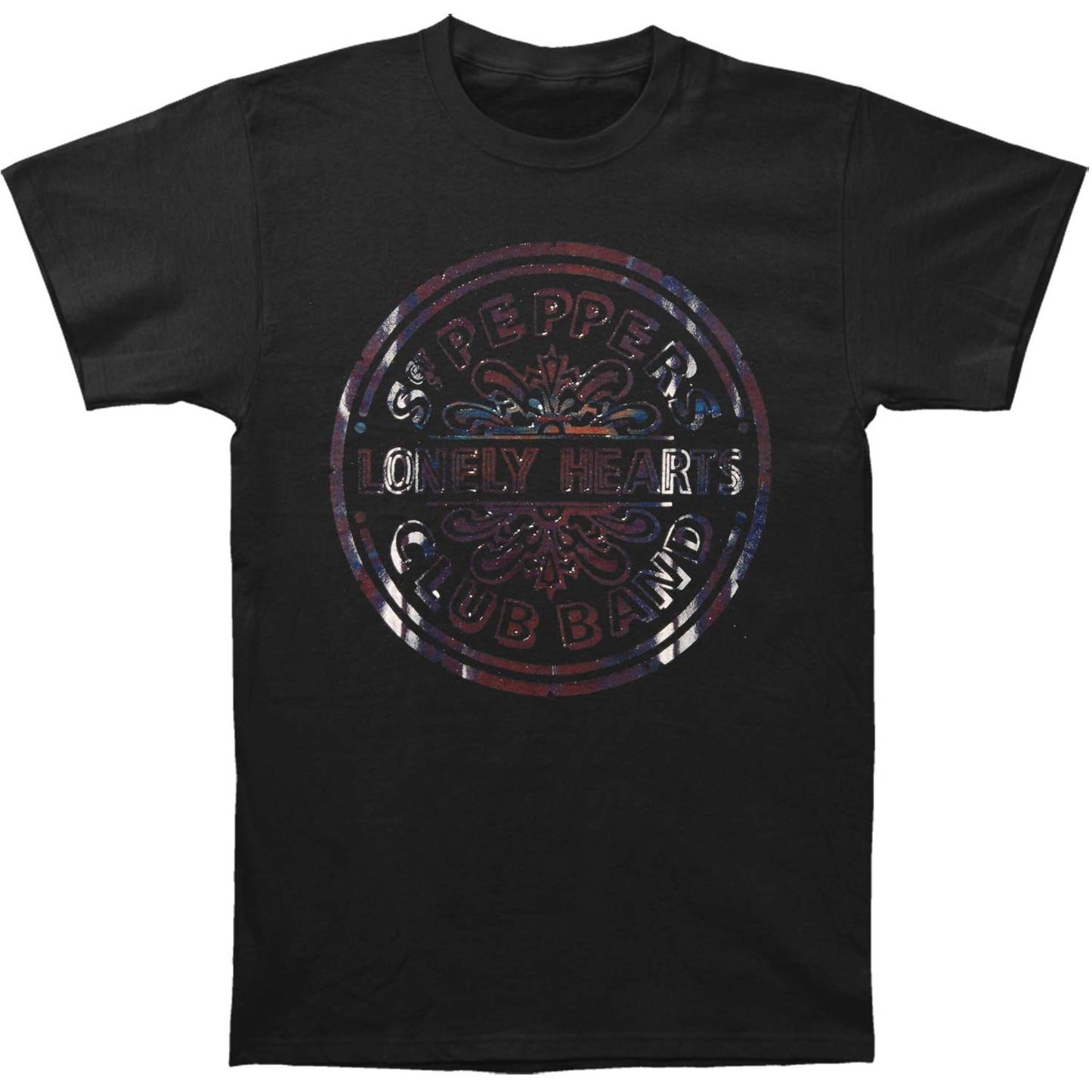 Beatles Sgt Pepper Drum With Foiled Application Slim Fit T-shirt