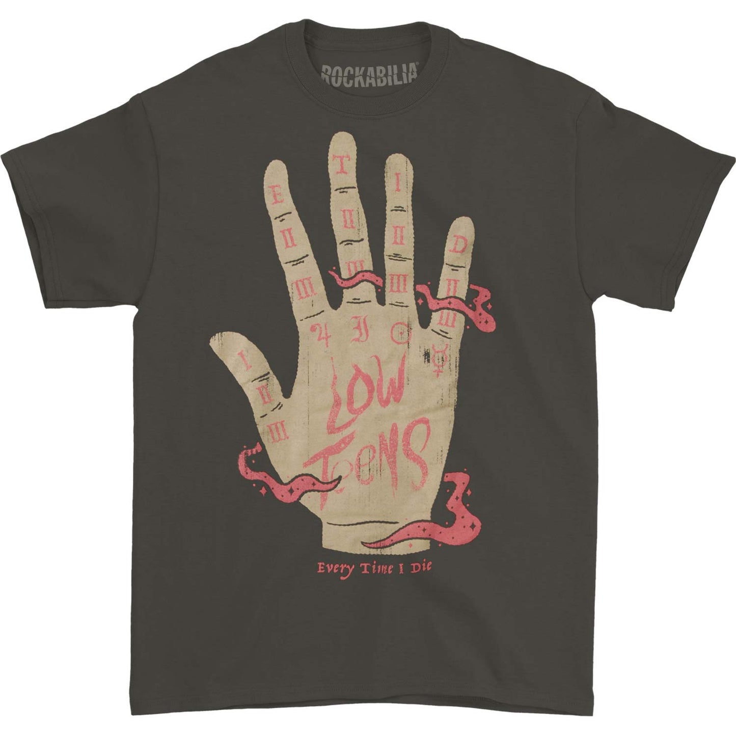Every Time I Die Palm Reader Grey Tee T-shirt