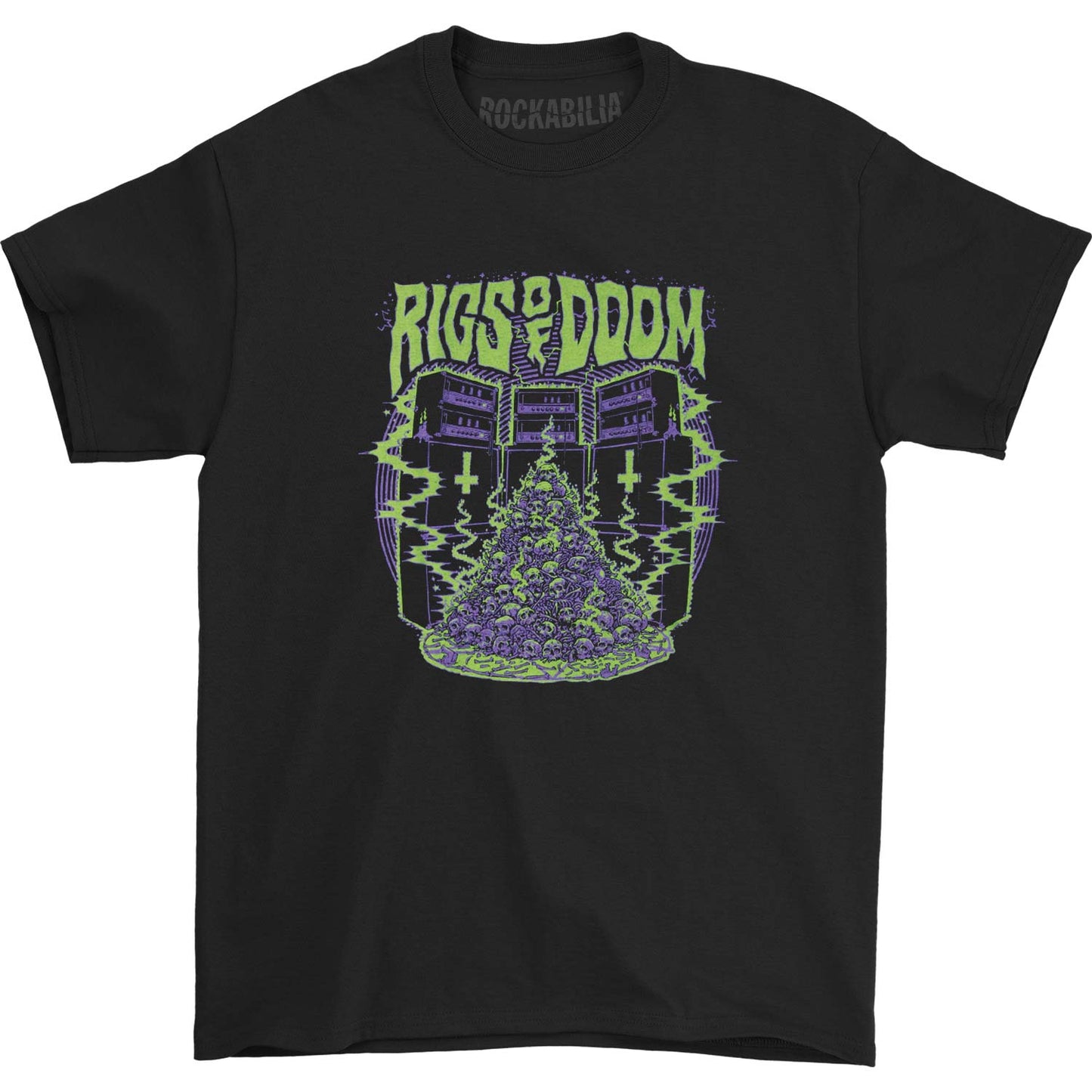 Rigs Of Doom Electric Skulls T-shirt
