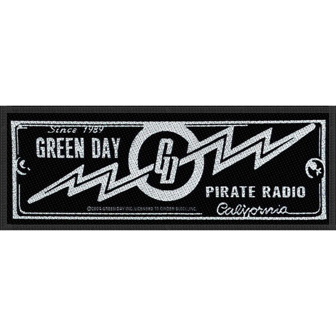 Green Day Pirate Radio Woven Patch