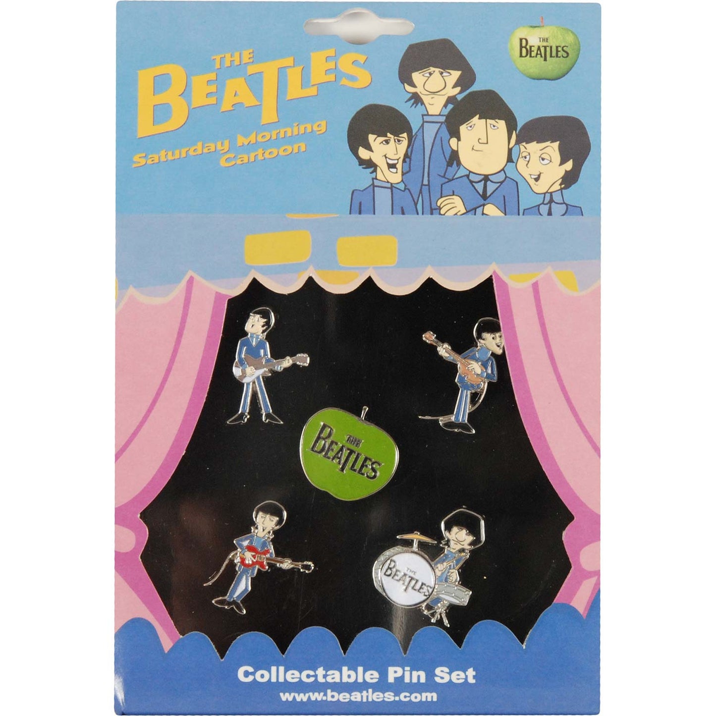 Beatles Cartoon Beatles Pewter Pin Badge