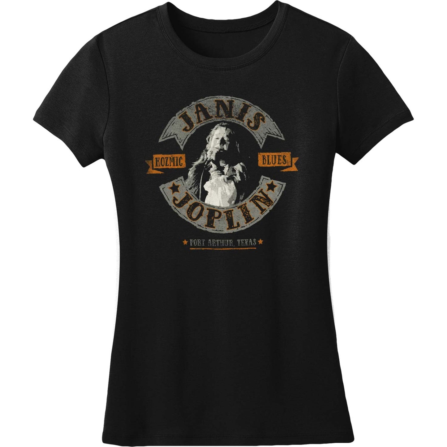 Janis Joplin Kozmic Blues Womens Long Length Womens T-shirt