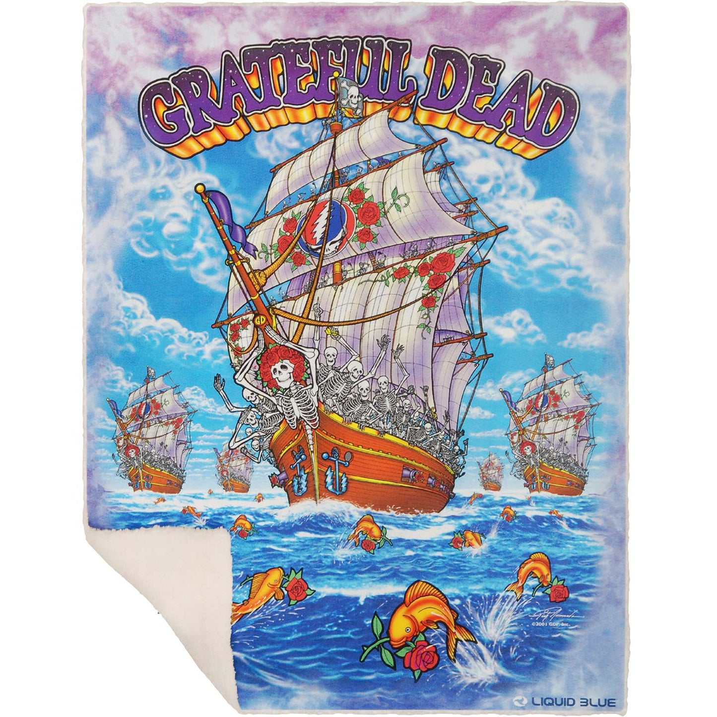 Grateful Dead Ship Of Fools Fleece Blanket