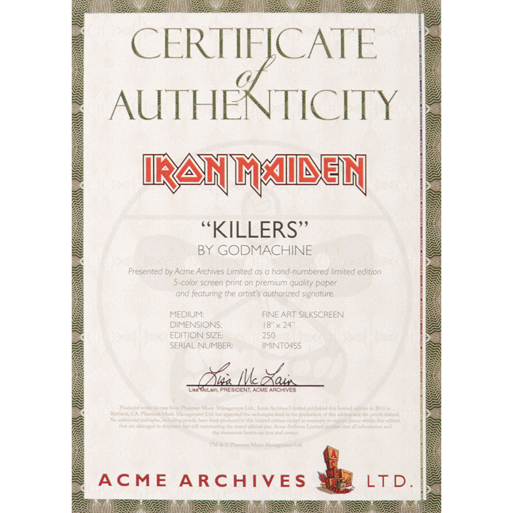 Killers by Godmachine Limited Screenprint