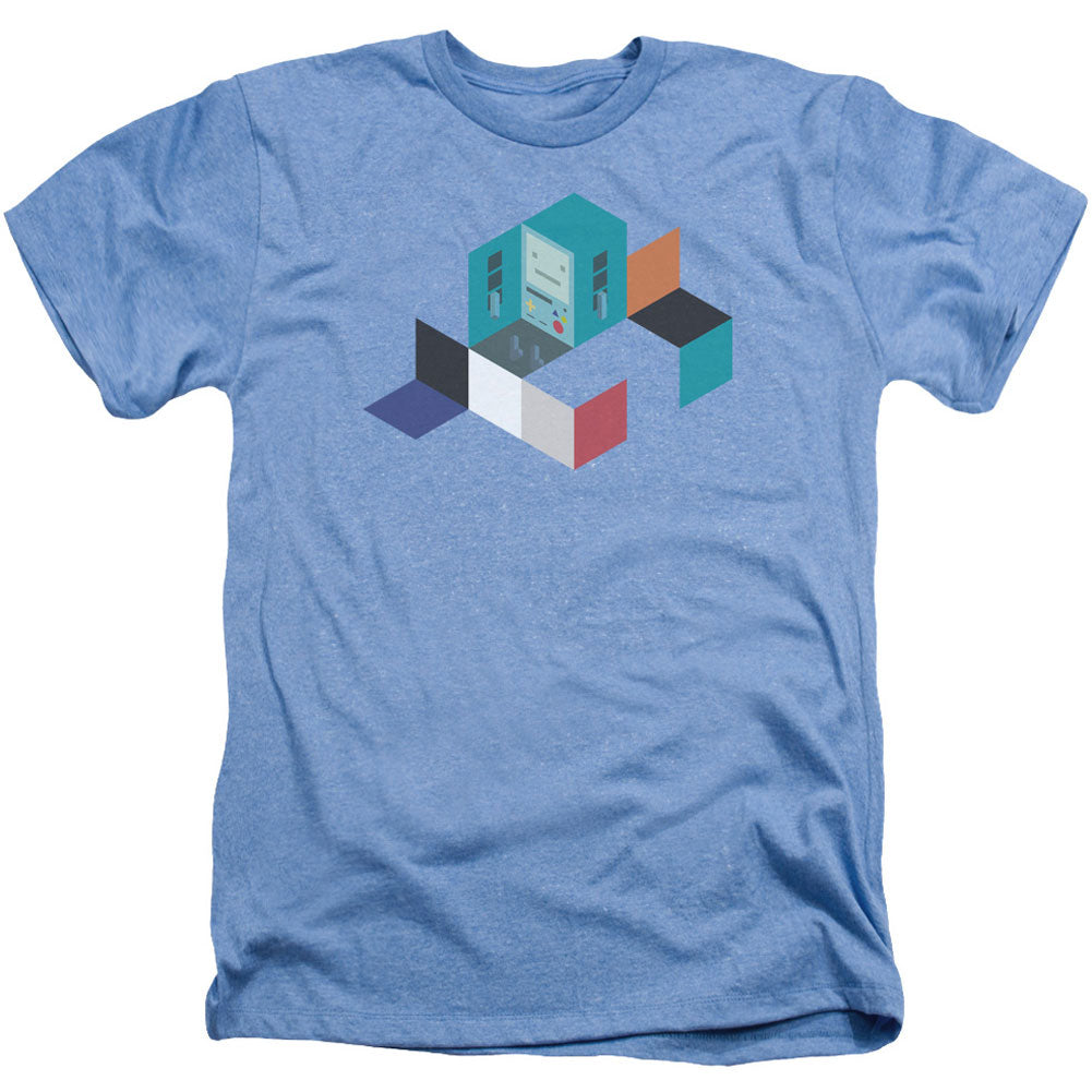 Adventure Time Bmo Blocks Adult Heather 40% Poly T-shirt