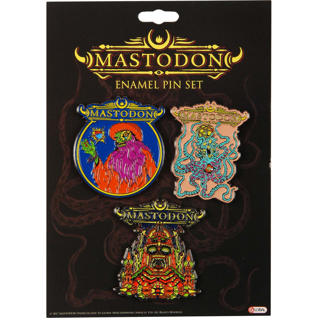 Mastodon Enamel Pin Set Pewter Pin Badge 396105