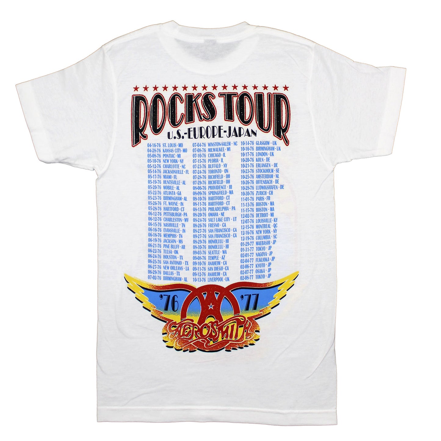 Aerosmith Rocks 76/77 Tour T-shirt