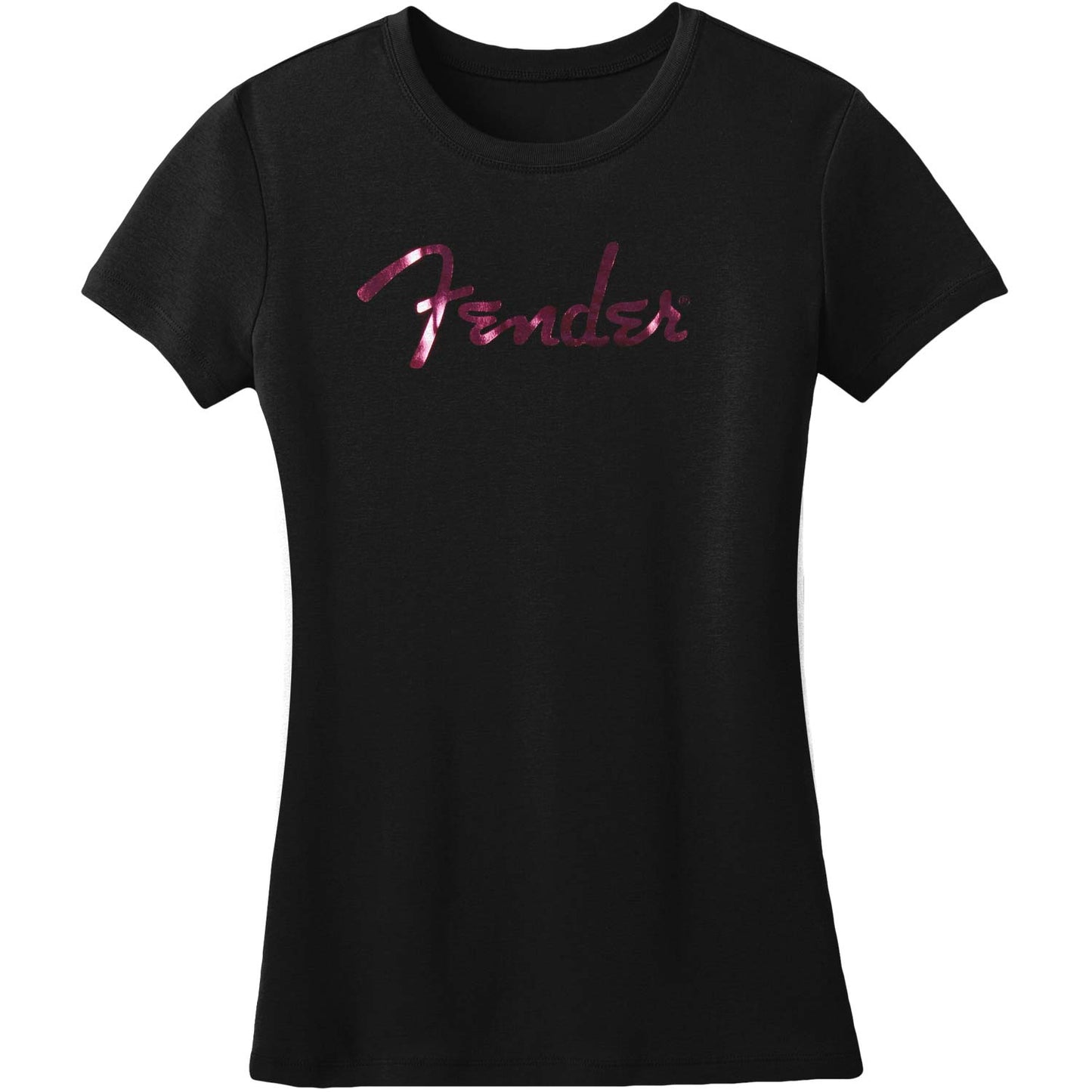 Magenta Foil Logo Jr Tissue T Junior Top