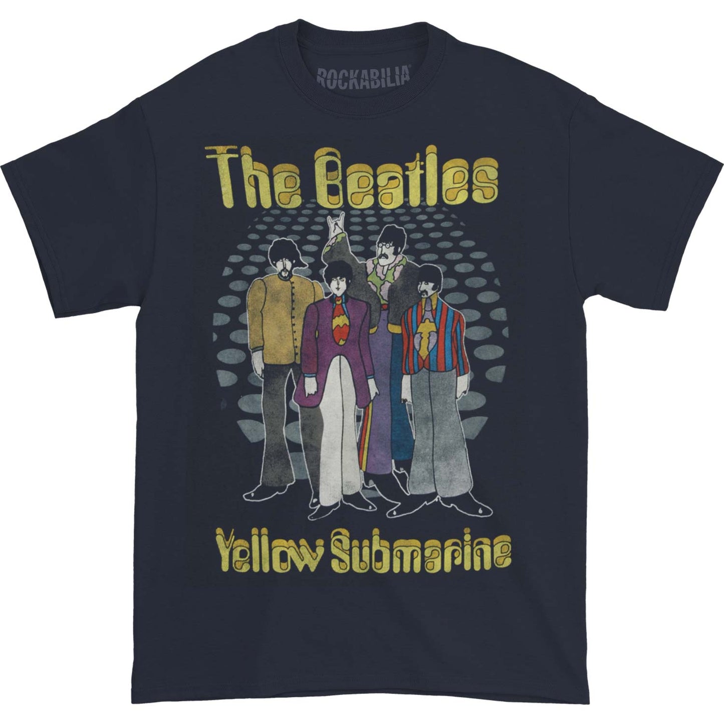 Beatles Yellow Sub Groovy Dots T-shirt