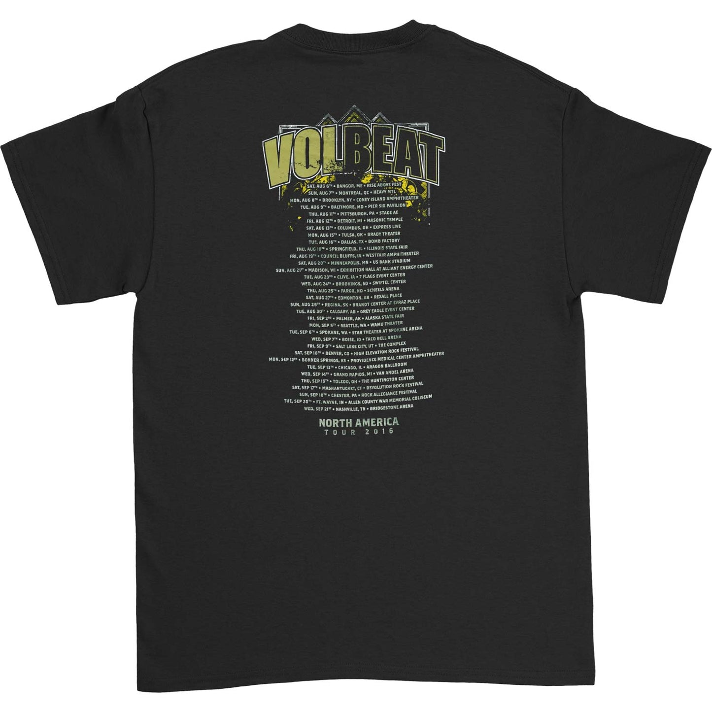 Volbeat Skulls 2016 Tour T-shirt