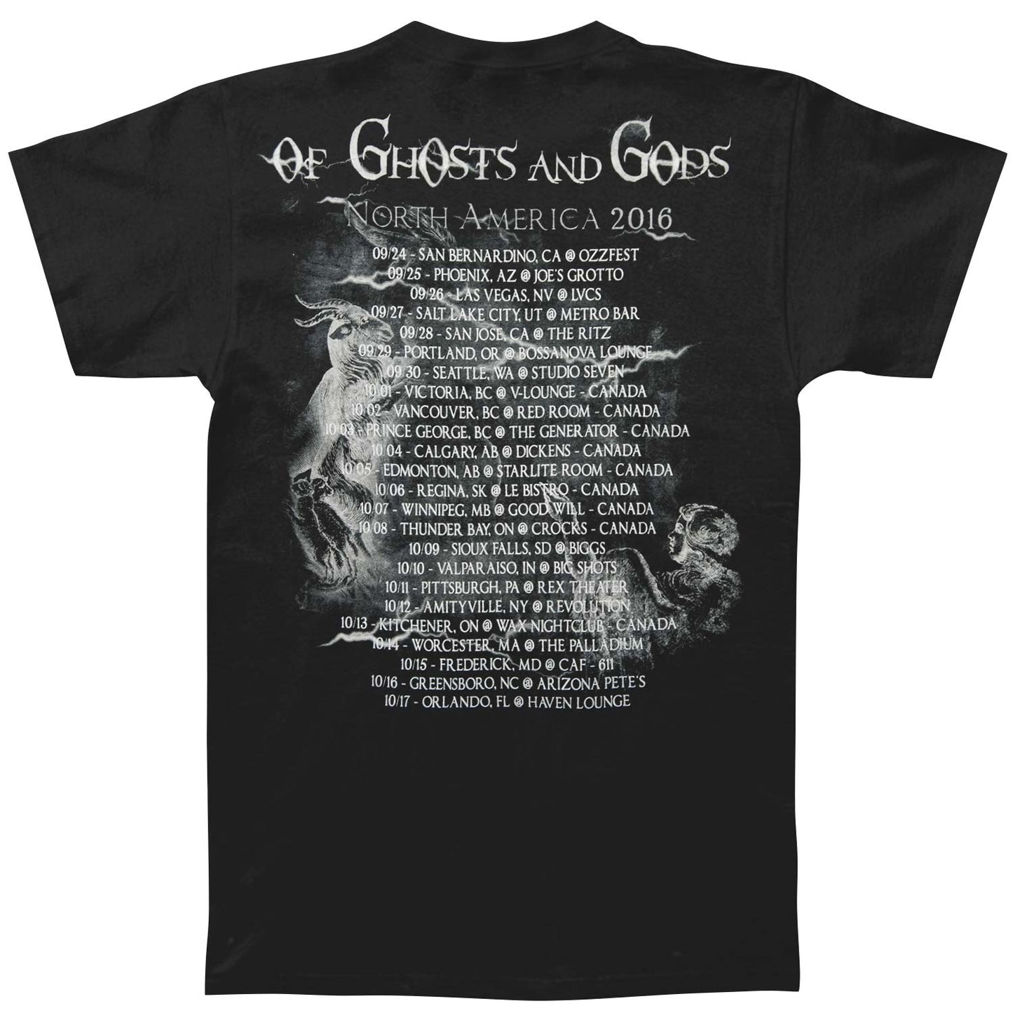 Kataklysm Of Ghosts And Gods 2016 T-shirt