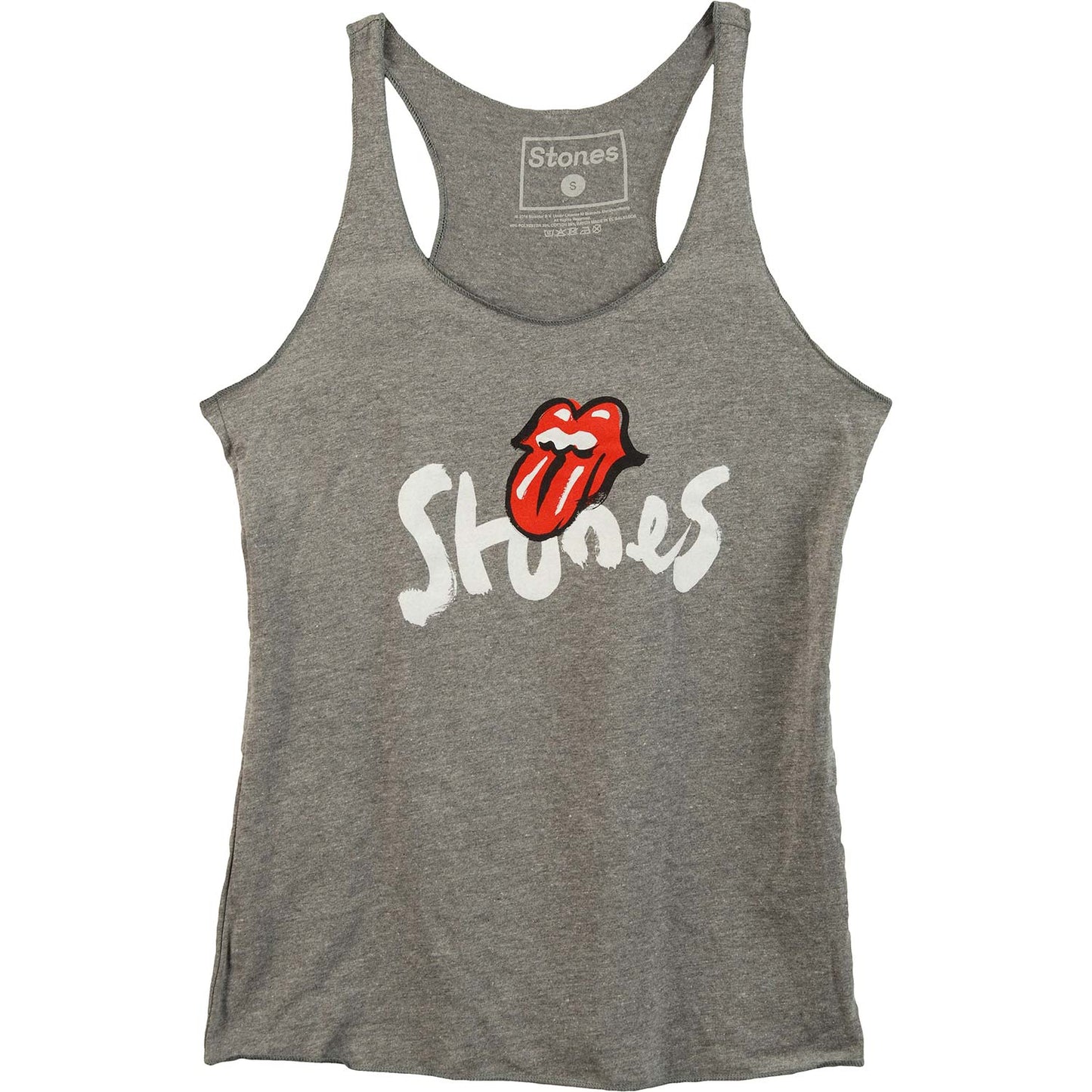 Brush Stroke Stones Grey Racerfront Tank Womens Tank