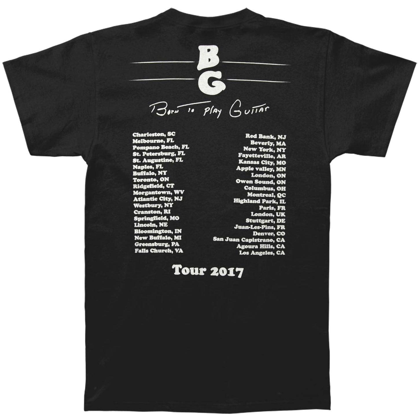 Buddy Guy Two Fisted 2017 (CH - LA) T-shirt