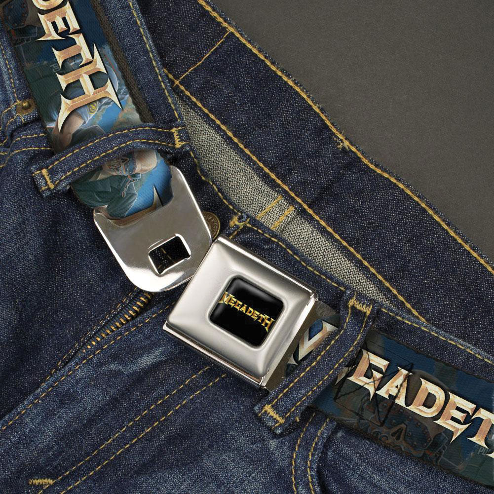 Megadeth Vic Rattlehead Seatbelt Buckle Belt
