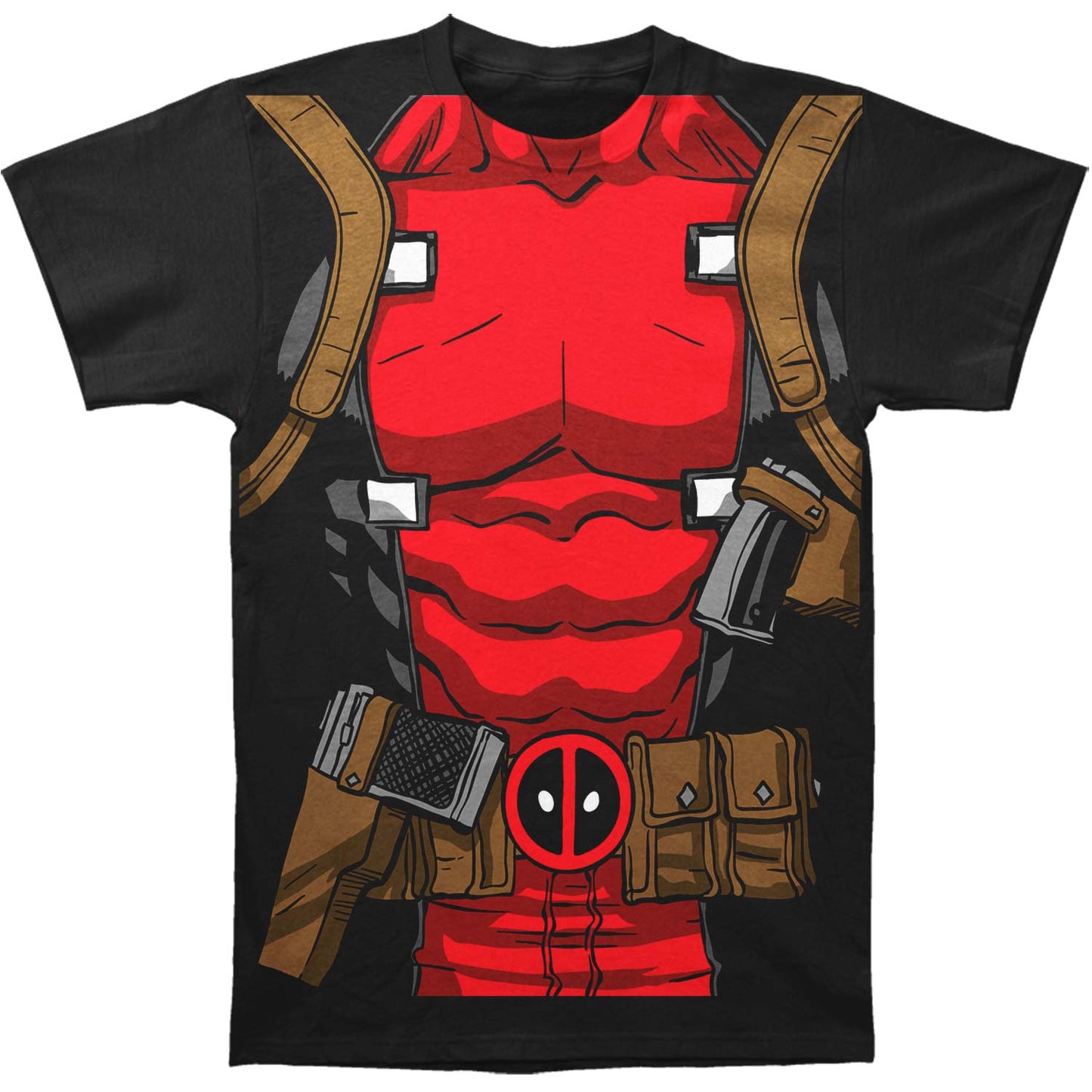 Deadpool Muscle Suit Subway T-shirt
