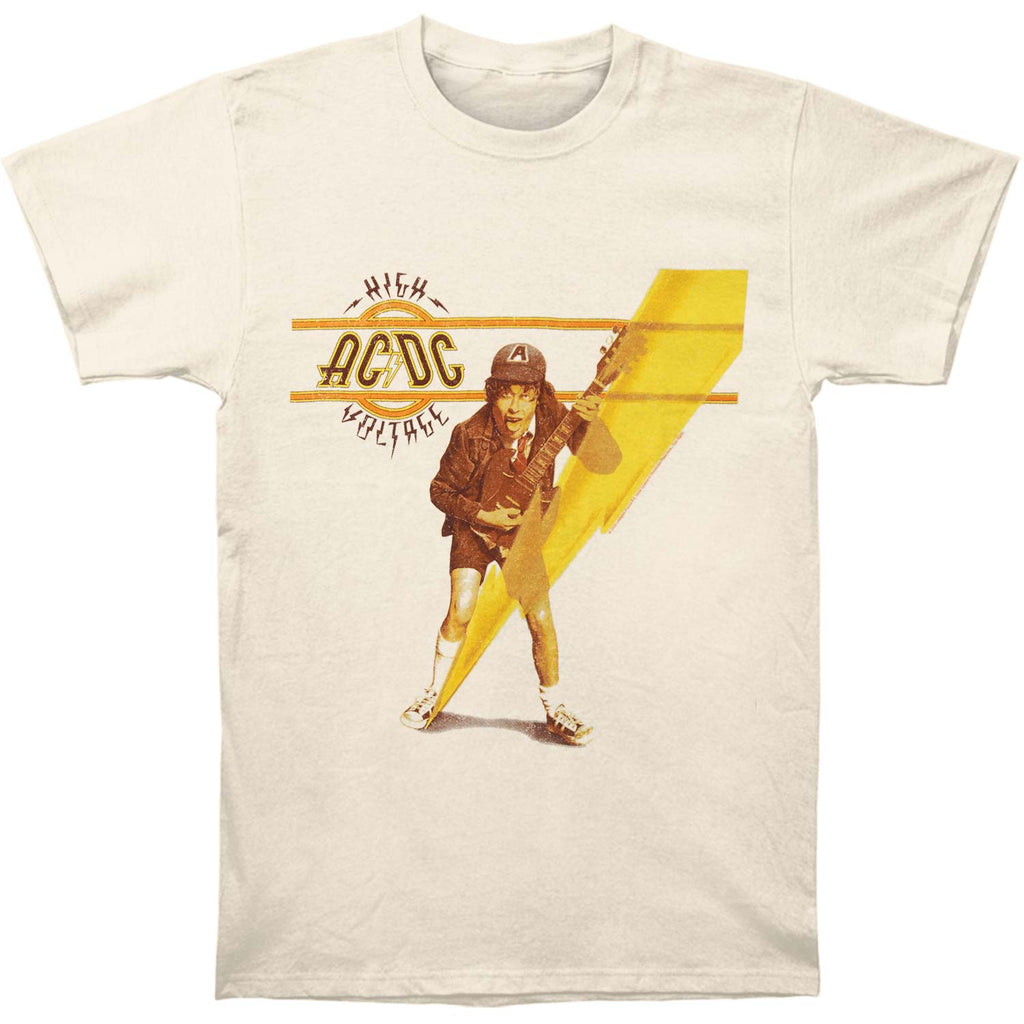 AC/DC High Voltage T-Shirt Uomo – Maglietta Ufficiale In Cotone, Vestibilità Unisex, Vintage