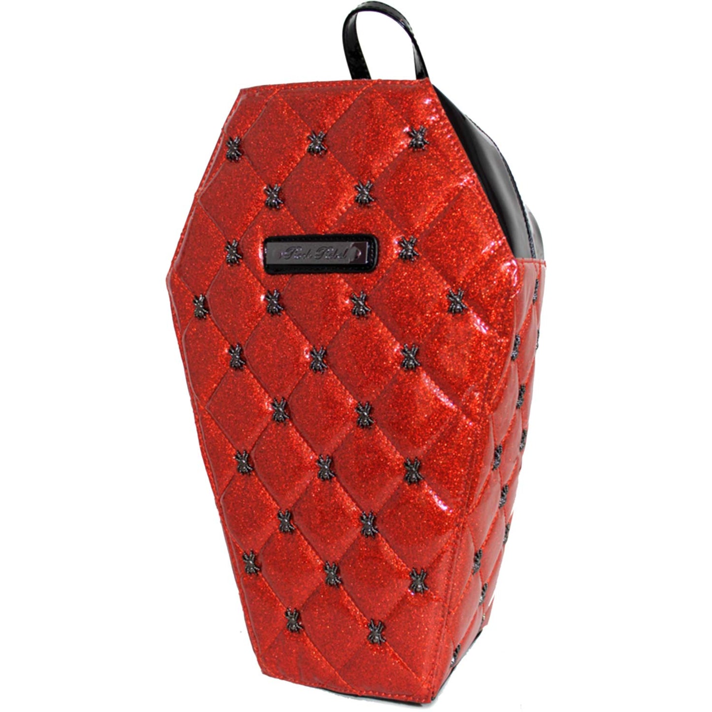 Lucy Quilted Coffin Backpack W/ Spiders Hardware Backpack