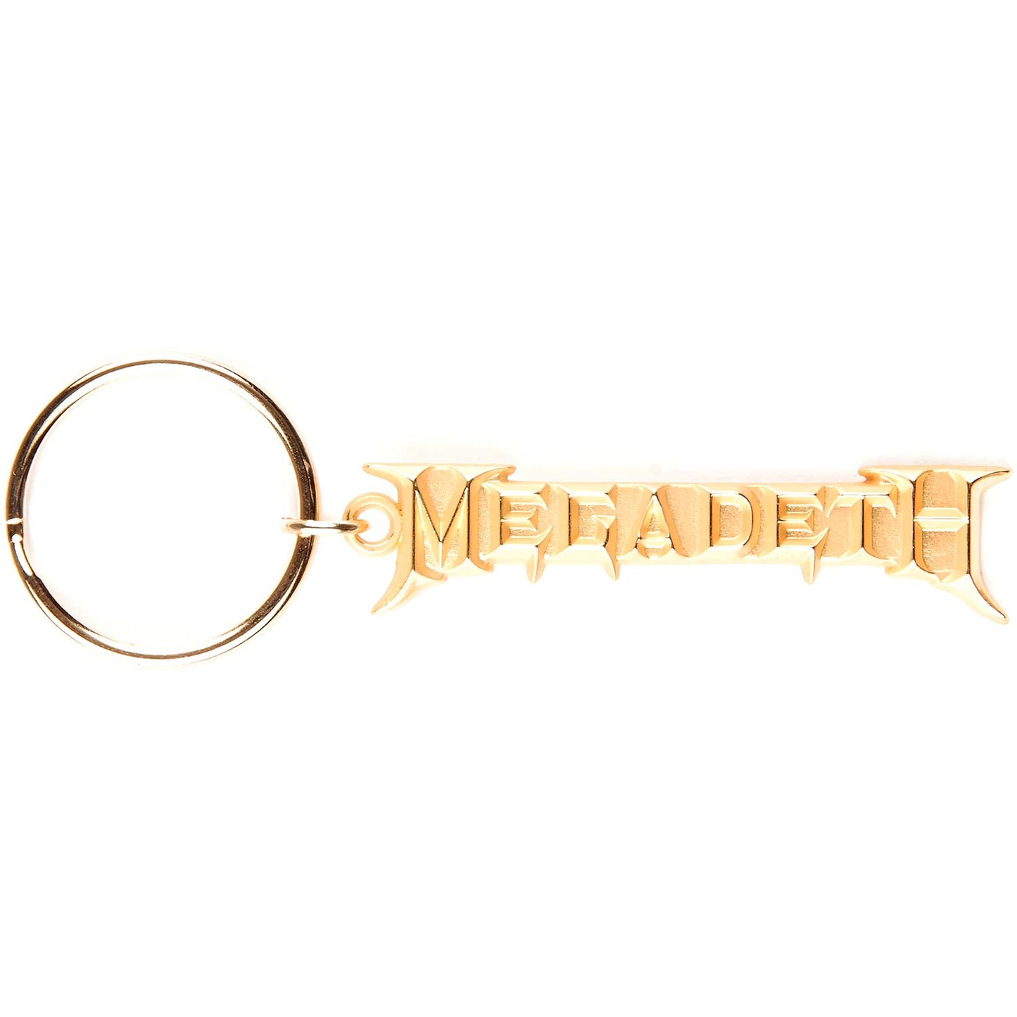 Megadeth Gold Logo Metal Key Chain