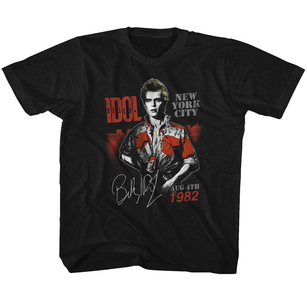 Billy Idol Aug '82 Kids Childrens T-shirt