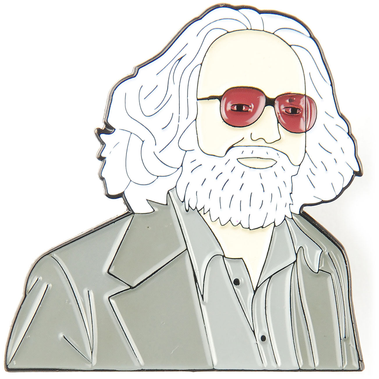 Grateful Dead Keith Godchaux Pewter Pin Badge