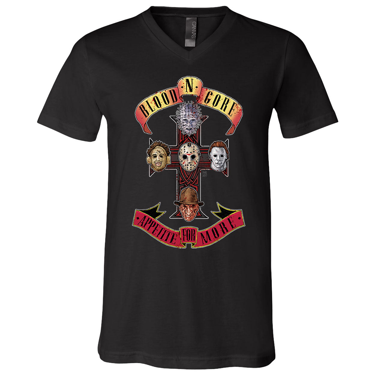 Big Chris Art Appetite for More V-Neck T-shirt