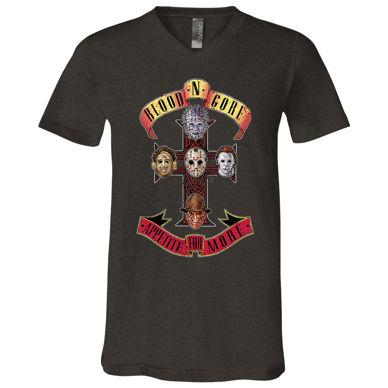 Big Chris Art Appetite for More V-Neck T-shirt