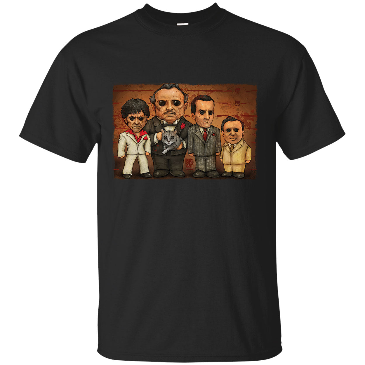 Big Chris Art Gangster Line Up T-shirt
