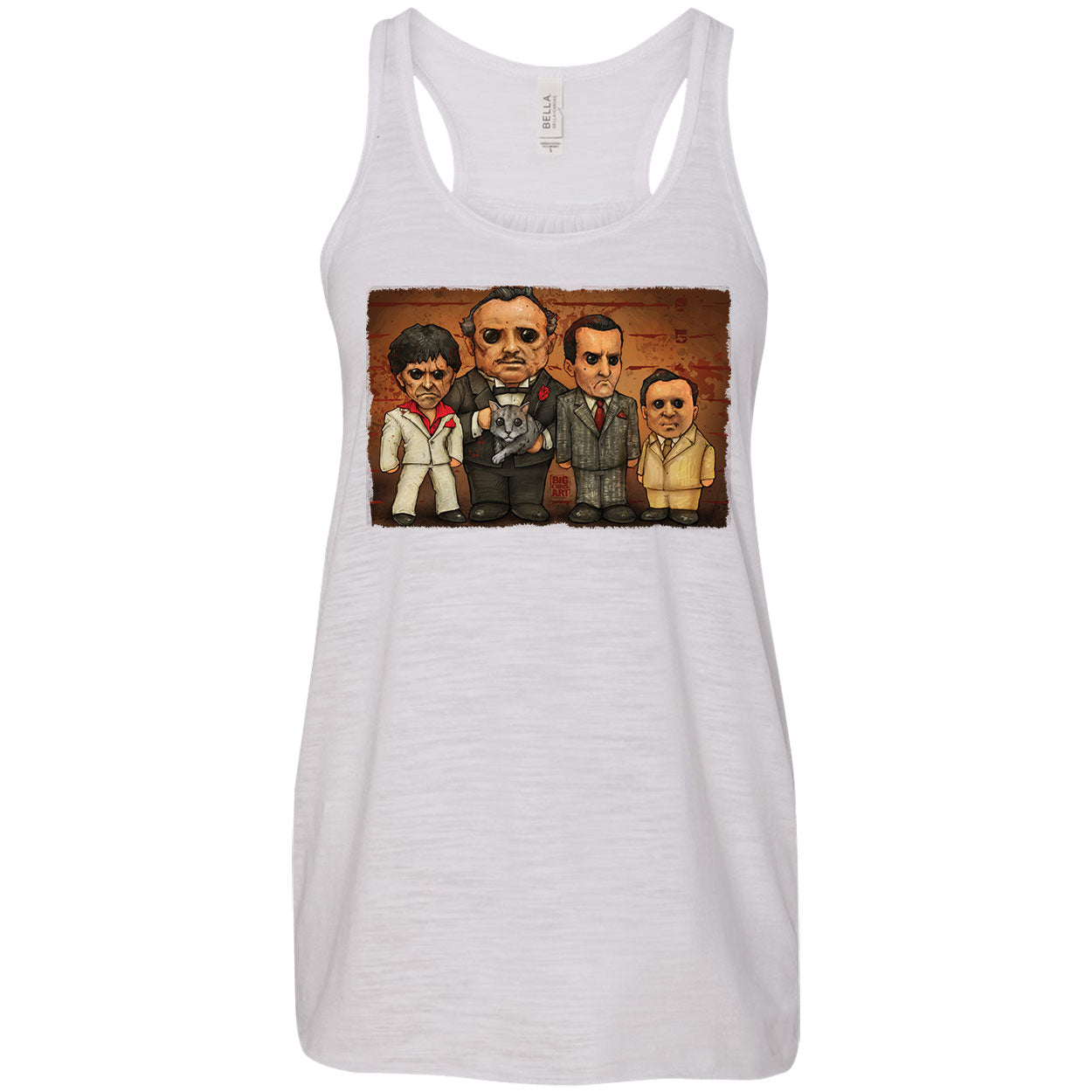 Big Chris Art Gangster Line Up Womens Tank