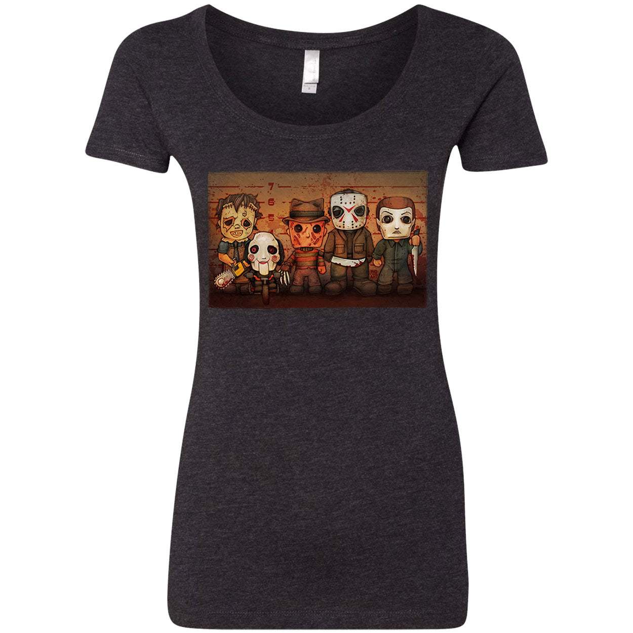 Killer Line Up Scoop Neck Junior Top