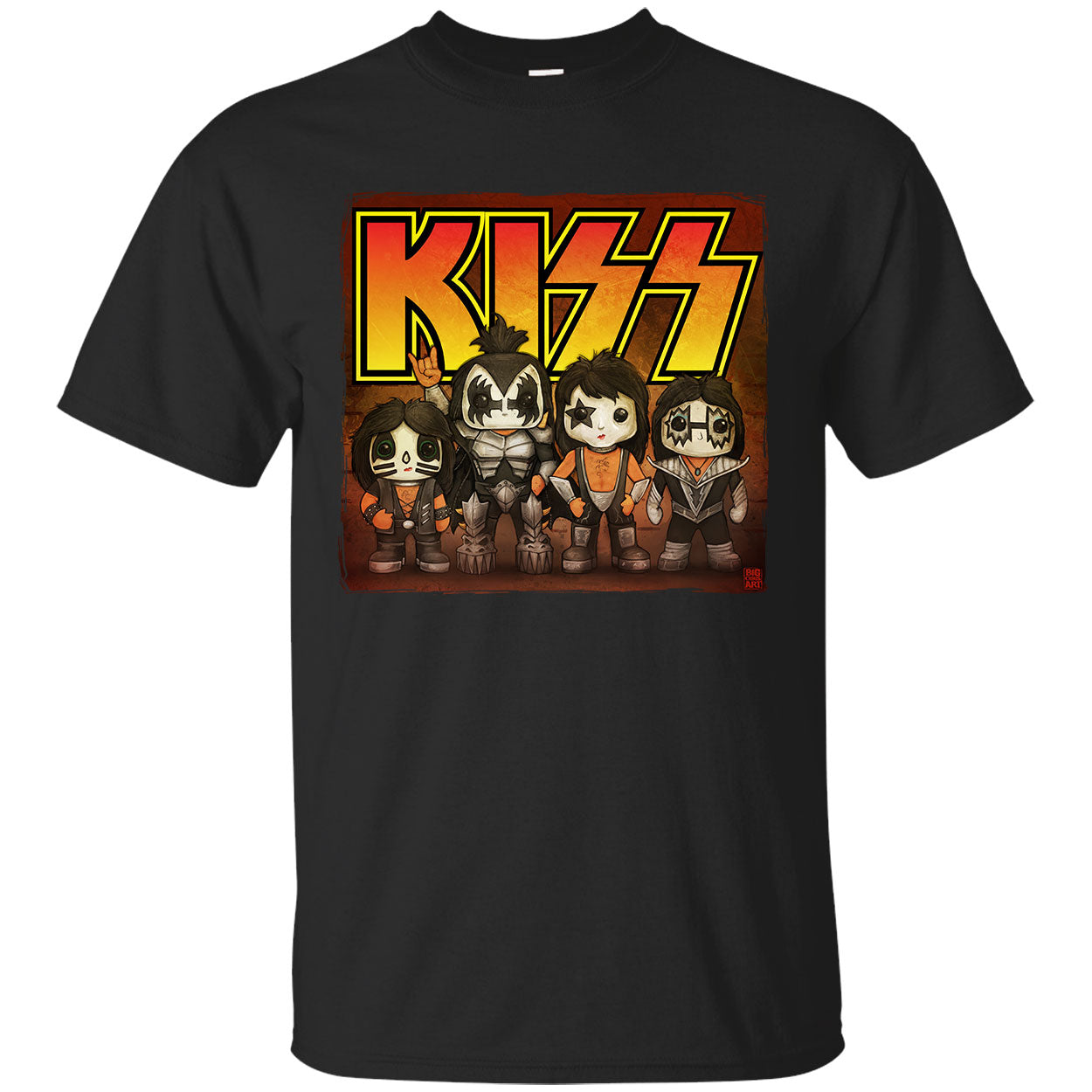 Big Chris Art Kiss Line Up T-shirt