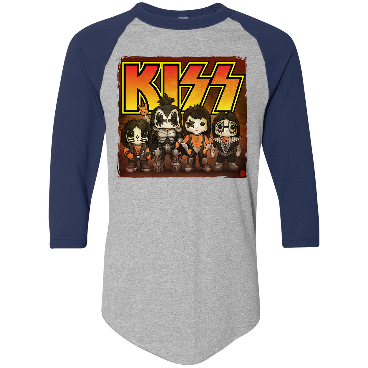 Big Chris Art Kiss Line Up Baseball Jersey
