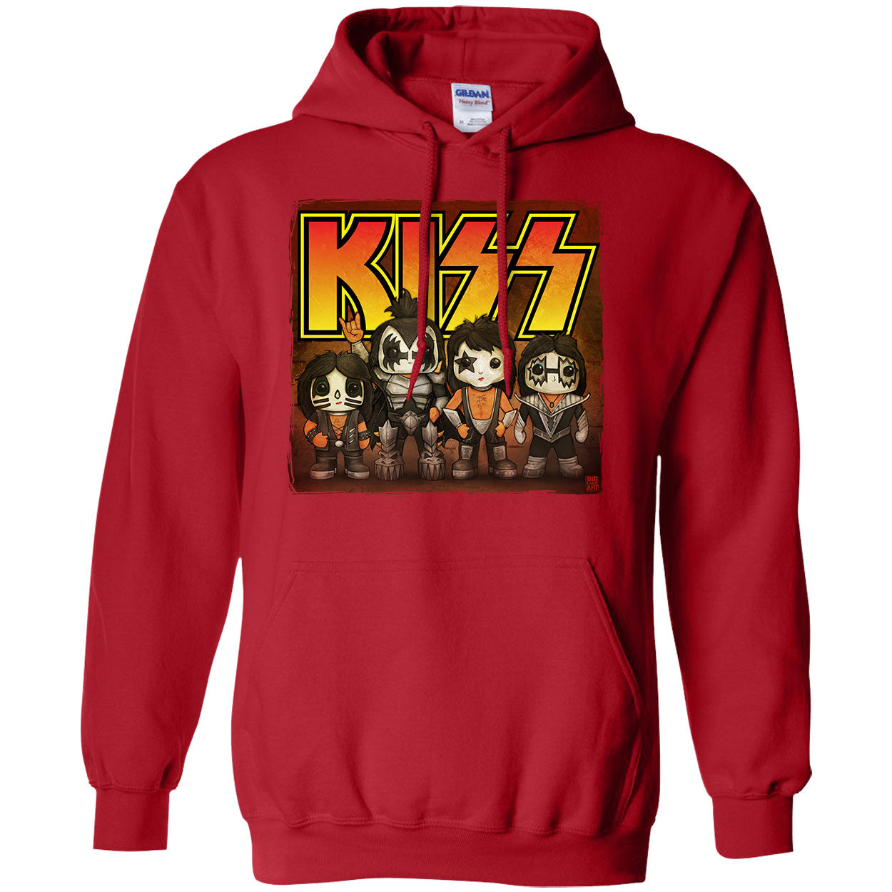 Big Chris Art Kiss Line Up Hooded Sweatshirt