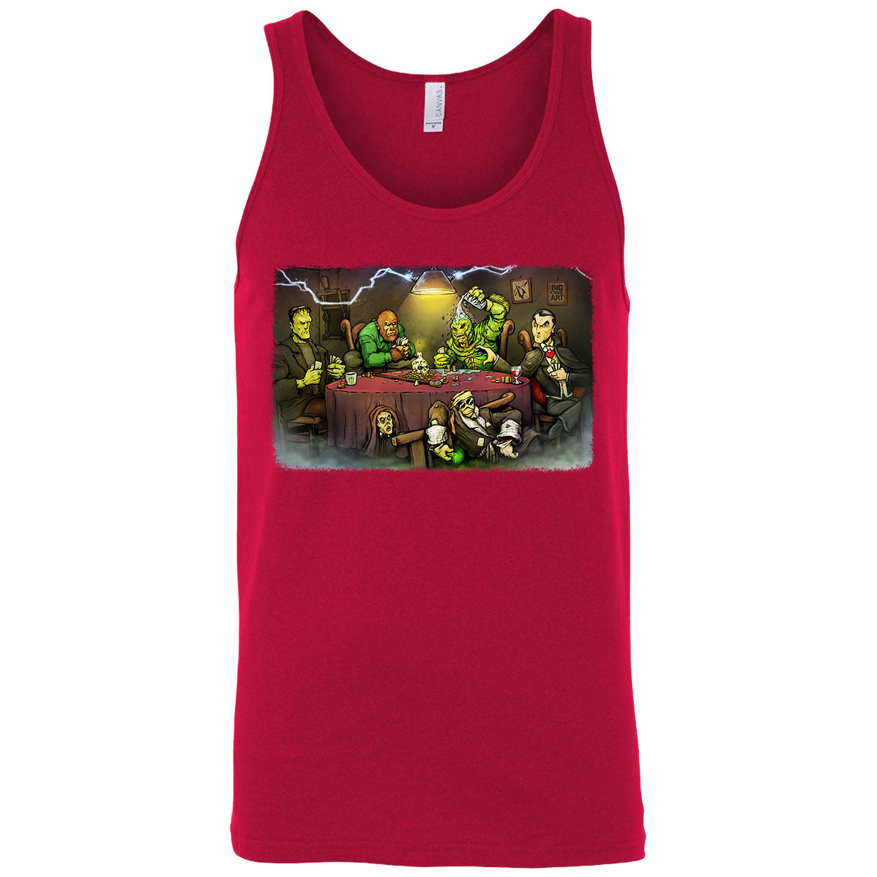 Monsters Playing Poker Mens Tank