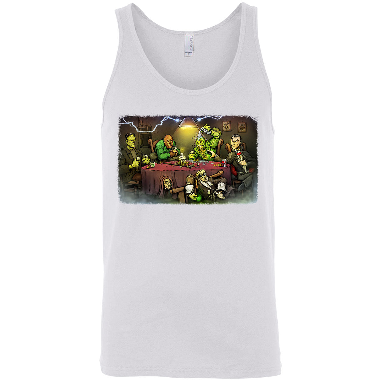 Monsters Playing Poker Mens Tank
