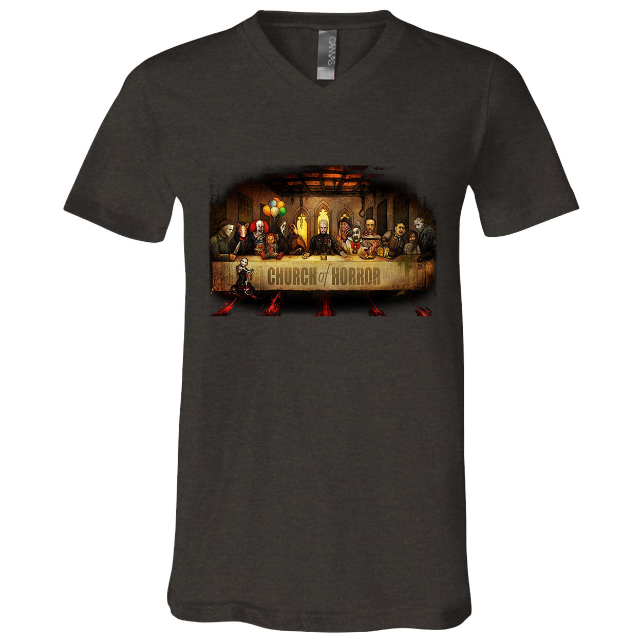 Big Chris Art Slash Supper V-Neck T-shirt
