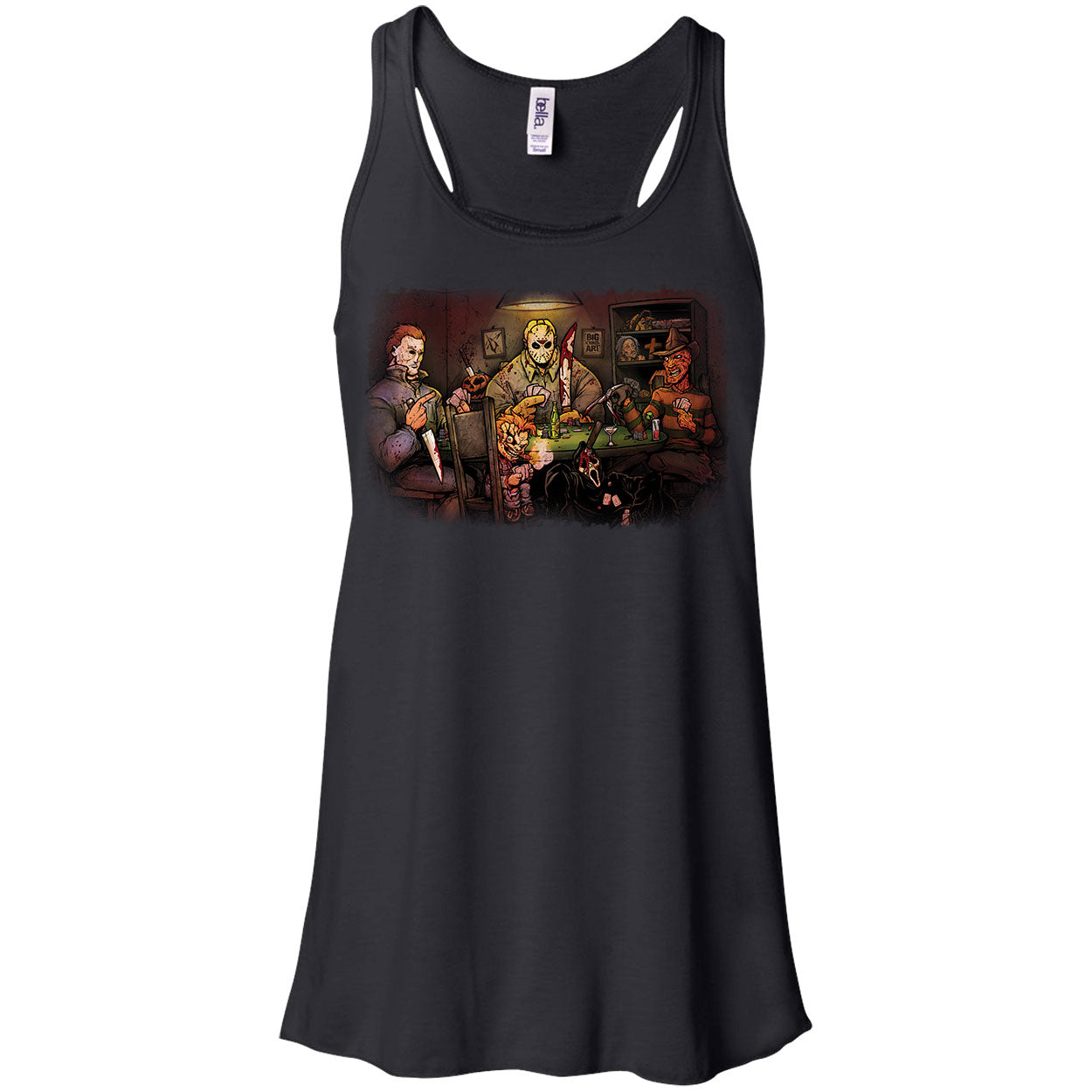 Slashers Playing Poker Womens Tank