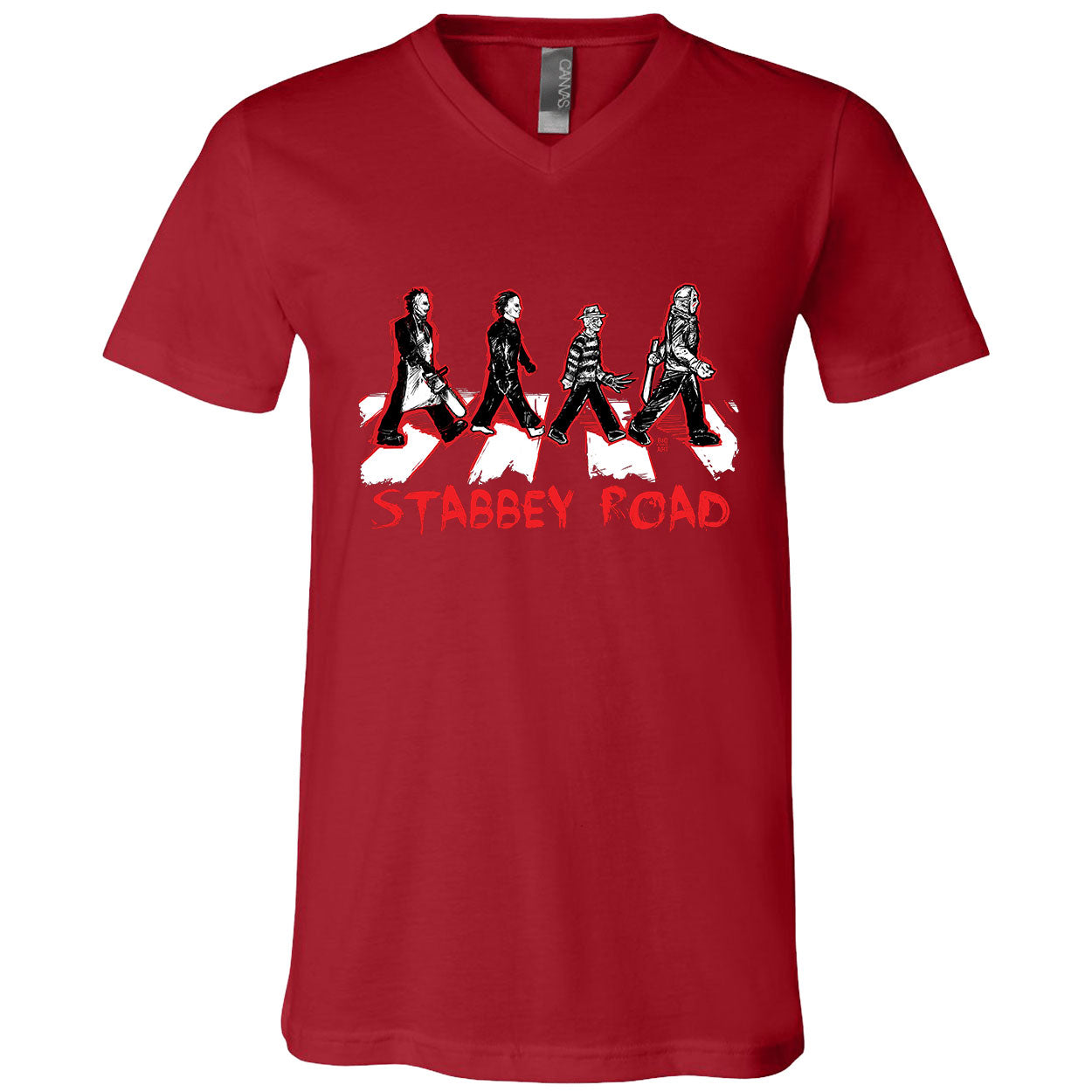 Big Chris Art Stabbey Road V-Neck T-shirt
