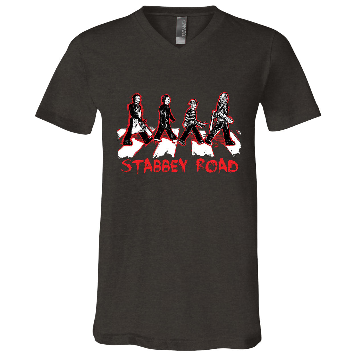 Big Chris Art Stabbey Road V-Neck T-shirt