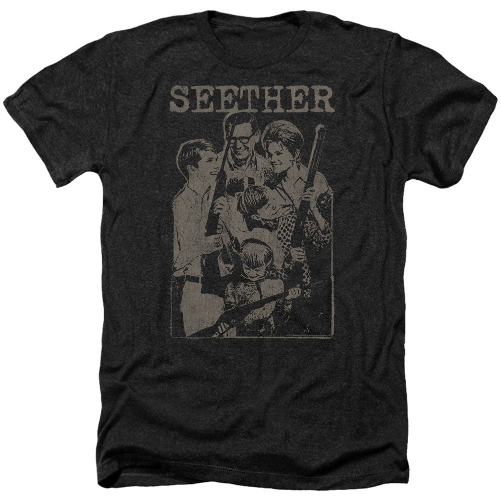 Seether Happy Family Adult Heather 40% Poly T-shirt