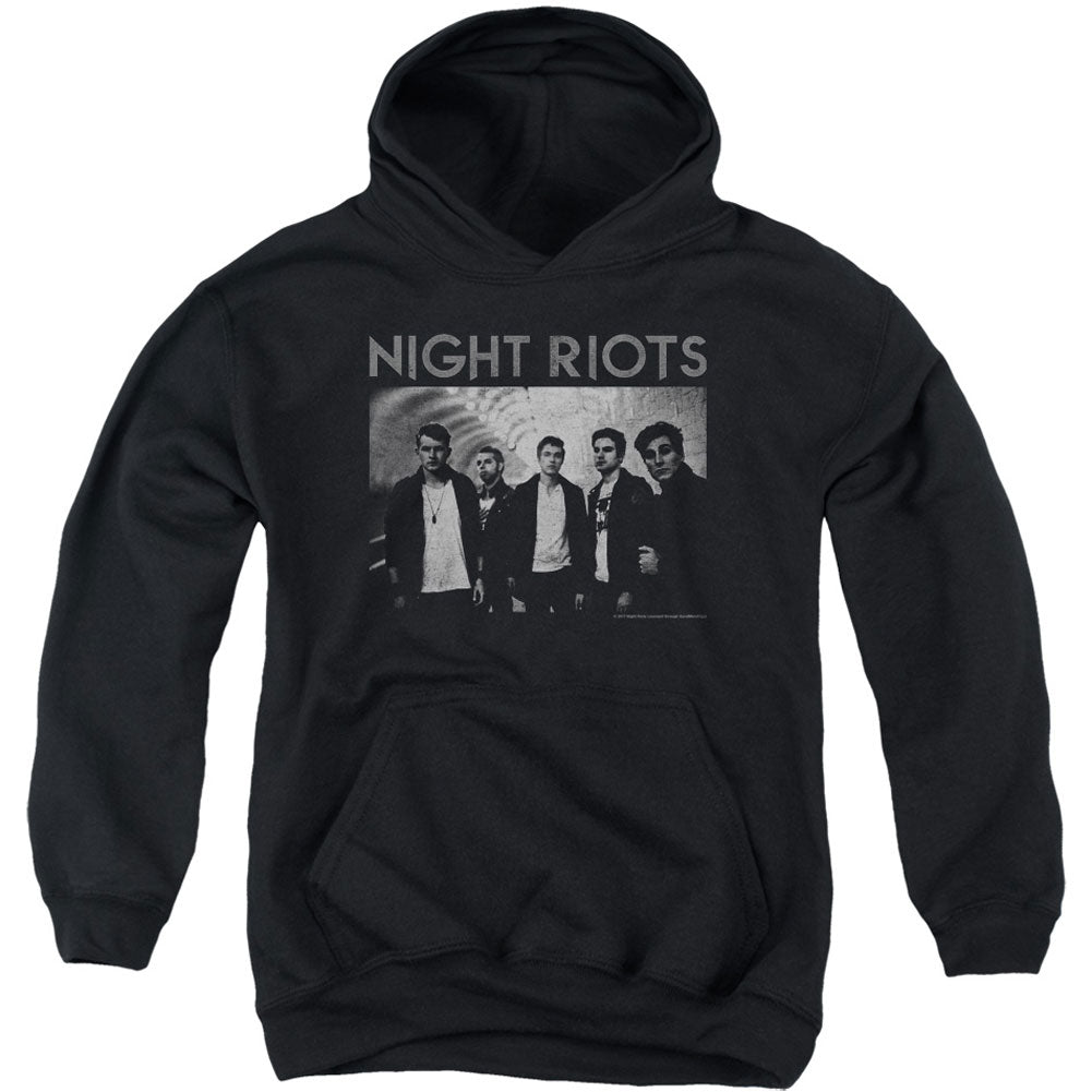 Greyscale Youth 50% Poly Hooded Sweatshirt