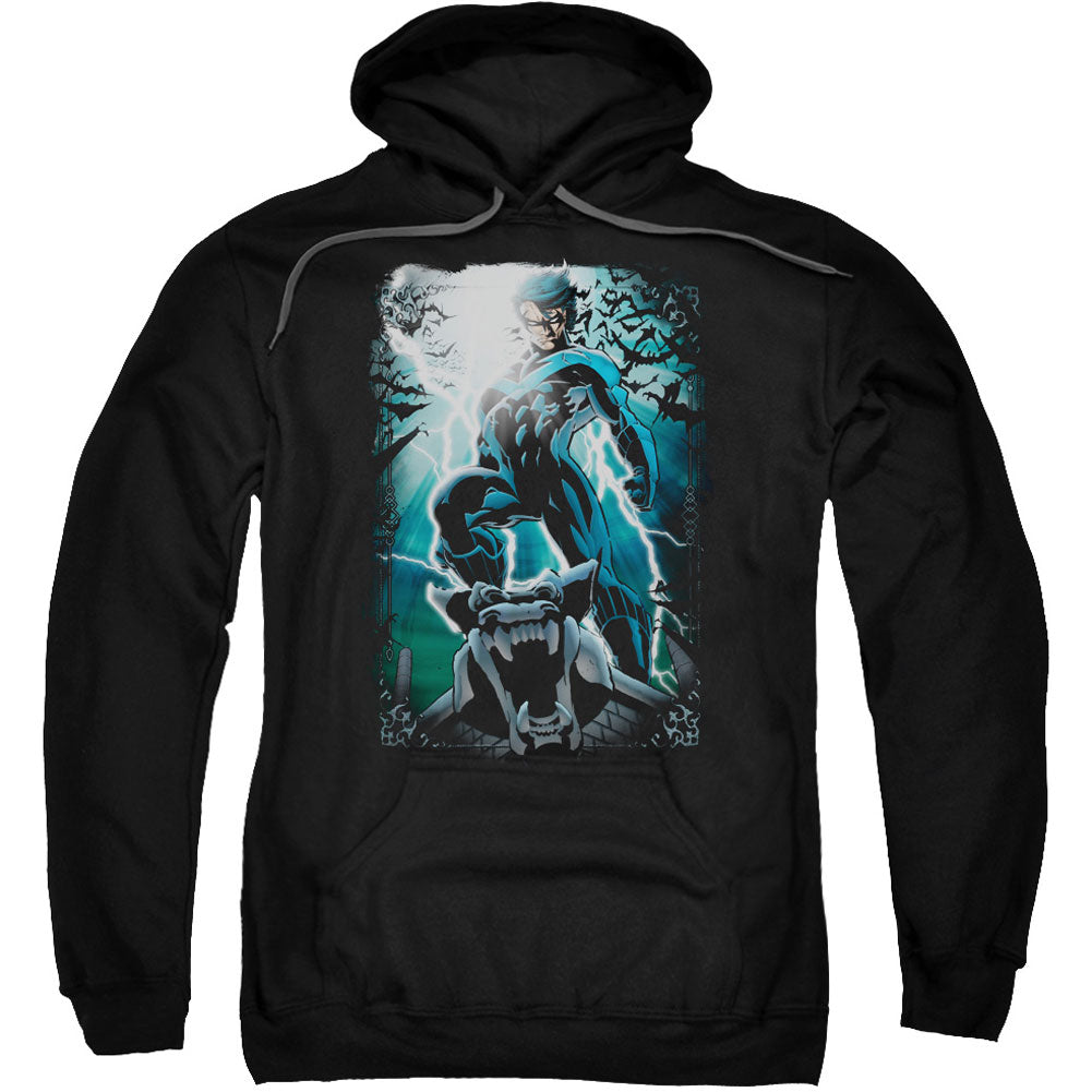 Batman Night Light Adult 25% Poly Hooded Sweatshirt
