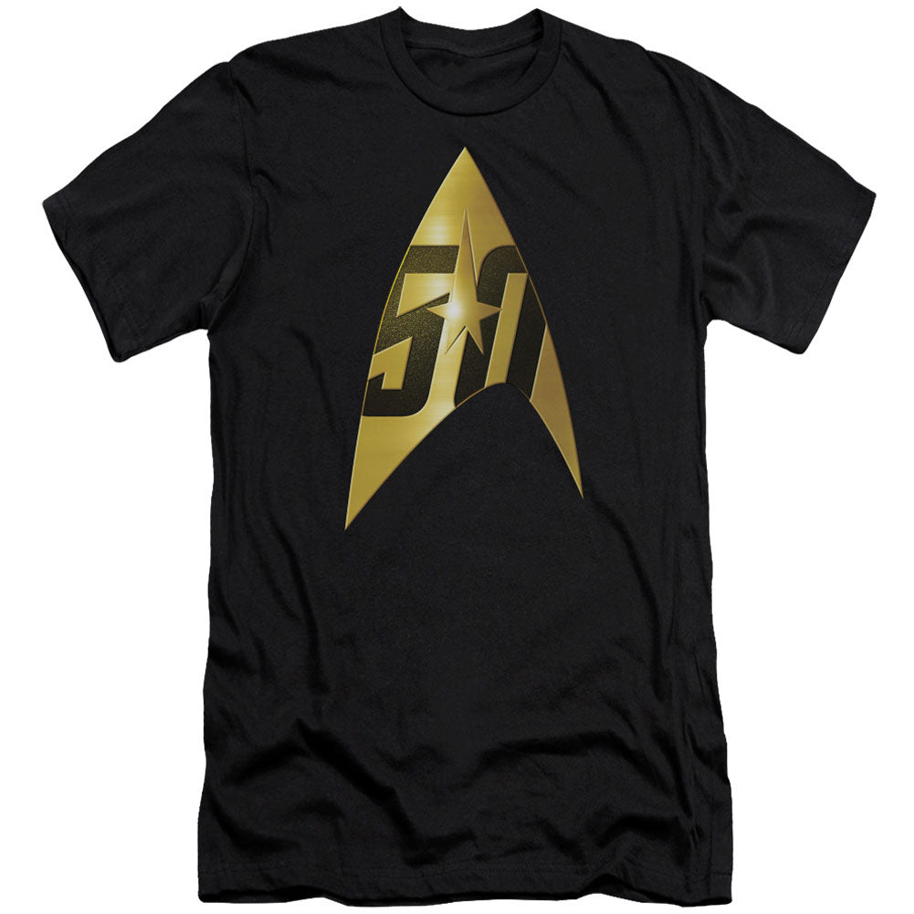 Star Trek 50th Anniversary Delta Adult Slim Fit Slim Fit T-shirt