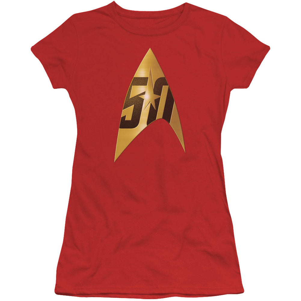 50th Anniversary Delta Cap Sleeve Junior Top